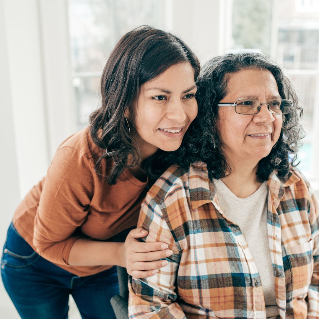 WOman and her older relative